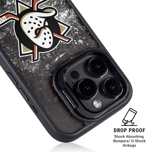 NHL Anaheim Ducks Iced iPhone 14 Pro Max Kickstand Case