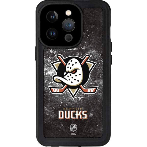 NHL Anaheim Ducks Iced iPhone 14 Pro Waterproof Case