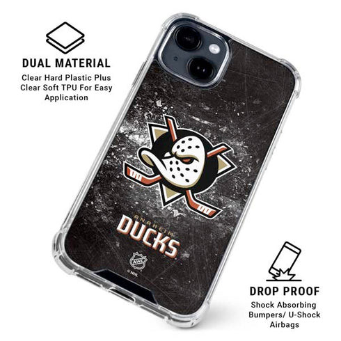 NHL Anaheim Ducks Iced iPhone 15 Clear Case