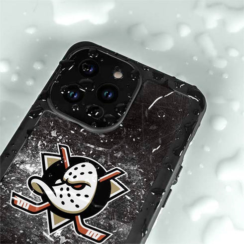 NHL Anaheim Ducks Iced iPhone 15 Pro Waterproof Case