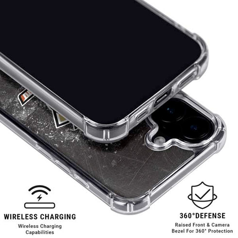 NHL Anaheim Ducks Iced iPhone 16 Clear Case
