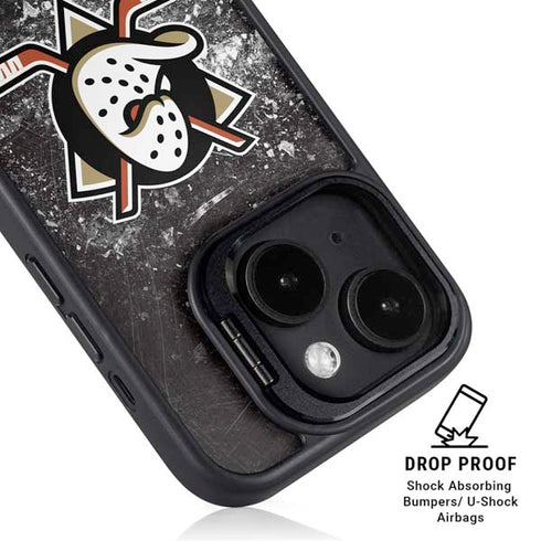 NHL Anaheim Ducks Iced iPhone 16 Plus Kickstand Case