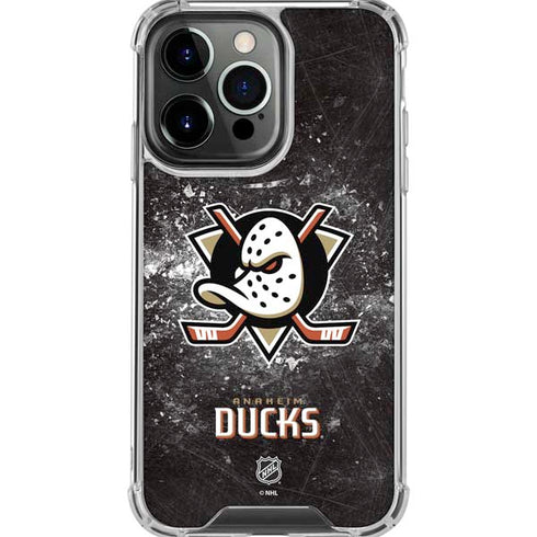 NHL Anaheim Ducks Iced iPhone 16 Pro Max Clear Case