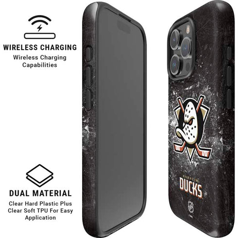 NHL Anaheim Ducks Iced iPhone 16 Pro Max Magsafe Impact Case