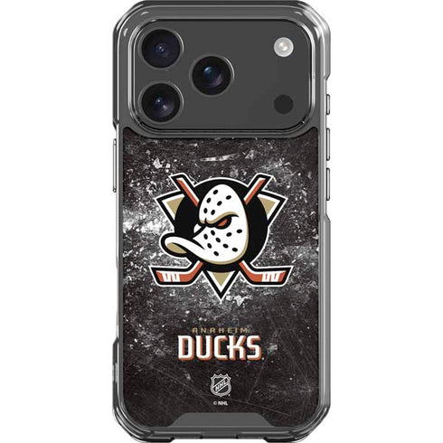 NHL Anaheim Ducks Iced iPhone 17 Pro Clear Case