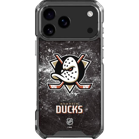 NHL Anaheim Ducks Iced iPhone 17 Pro Max Clear Case