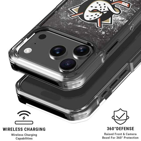 NHL Anaheim Ducks Iced iPhone 17 Pro Max Clear Case
