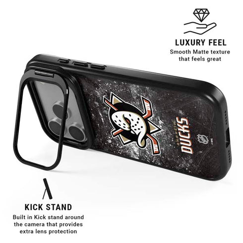 NHL Anaheim Ducks Iced iPhone 17 Pro Max Kickstand Case