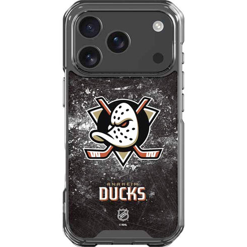 NHL Anaheim Ducks Iced iPhone 18 Pro Clear Case
