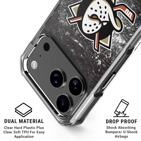 NHL Anaheim Ducks Iced iPhone 18 Pro Clear Case