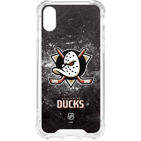 NHL Anaheim Ducks Iced iPhone XS Clear Case