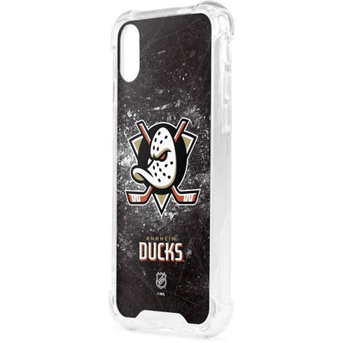 NHL Anaheim Ducks Iced iPhone XS Clear Case