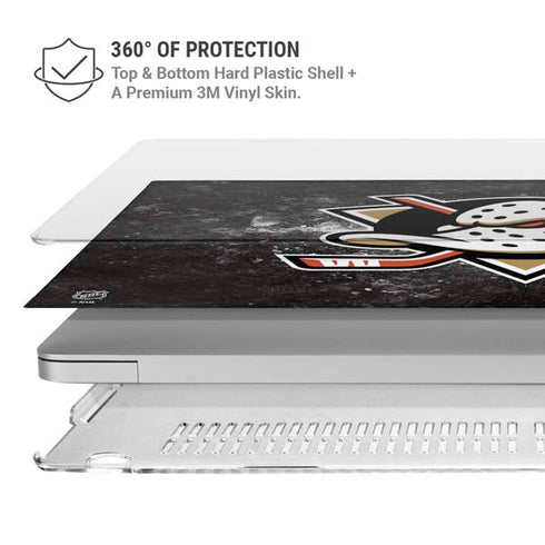 NHL Anaheim Ducks Iced MacBook Pro 15in (2016-19) Case plus Skin
