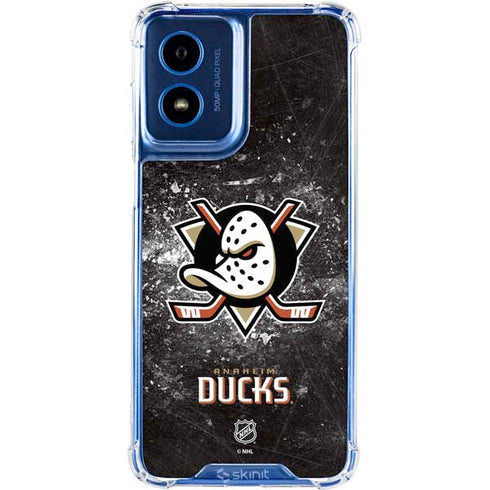 NHL Anaheim Ducks Iced Moto G 5G (2024) Clear Case