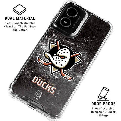 NHL Anaheim Ducks Iced Moto G Power 5G (2024) Clear Case