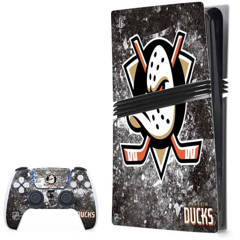 NHL Anaheim Ducks Iced PS5 Pro Bundle Skin