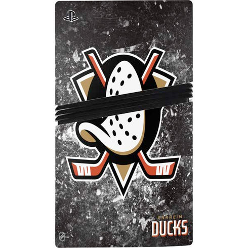 NHL Anaheim Ducks Iced PS5 Pro Disk Console Skin