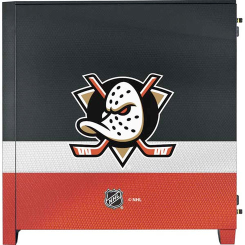NHL Anaheim Ducks Jersey Corsair 4000D Tempered Glass Mid-Tower ATX Case Skin
