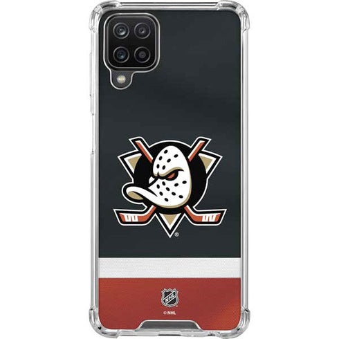 NHL Anaheim Ducks Jersey Galaxy A12 Clear Case