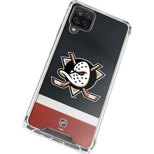 NHL Anaheim Ducks Jersey Galaxy A12 Clear Case