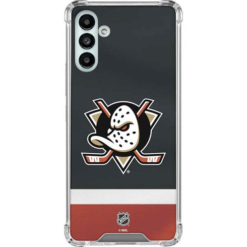NHL Anaheim Ducks Jersey Galaxy A13 5G Clear Case