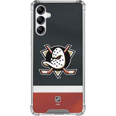 NHL Anaheim Ducks Jersey Galaxy A15 5G Clear Case