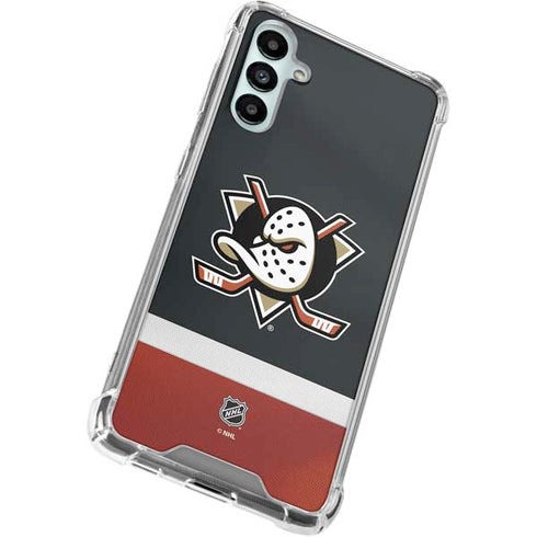 NHL Anaheim Ducks Jersey Galaxy A15 5G Clear Case