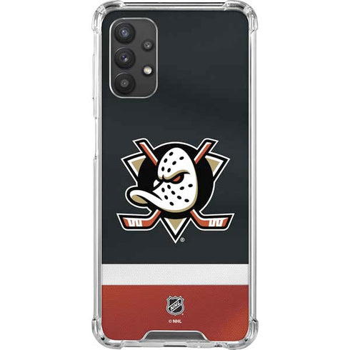 NHL Anaheim Ducks Jersey Galaxy A32 5G Clear Case