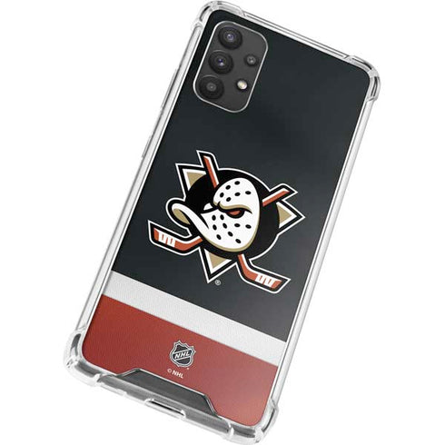 NHL Anaheim Ducks Jersey Galaxy A32 5G Clear Case