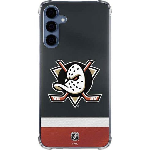 NHL Anaheim Ducks Jersey Galaxy A35 5G Clear Case