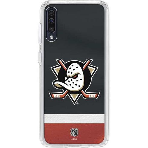 NHL Anaheim Ducks Jersey Galaxy A50 Clear Case