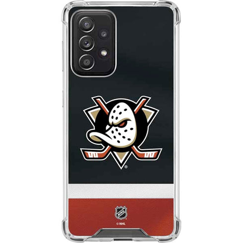 NHL Anaheim Ducks Jersey Galaxy A52 5G Clear Case
