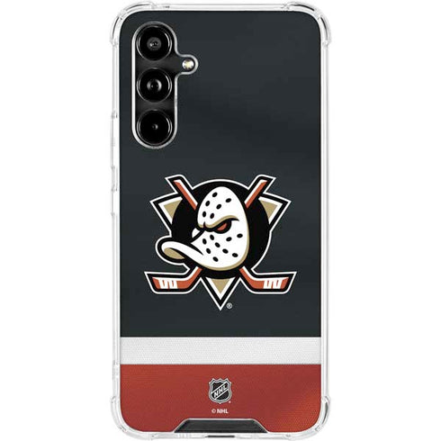 NHL Anaheim Ducks Jersey Galaxy A54 5G Clear Case