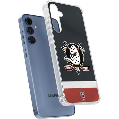 NHL Anaheim Ducks Jersey Galaxy A55 5G Clear Case