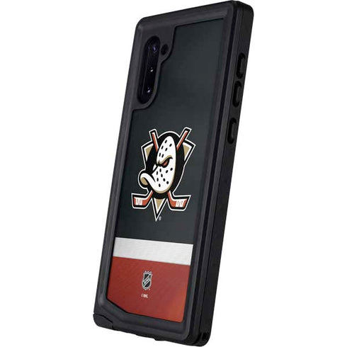 NHL Anaheim Ducks Jersey Galaxy Note 10 Waterproof Case