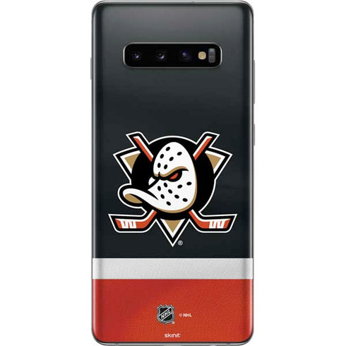 NHL Anaheim Ducks Jersey Galaxy S10 Plus Skin