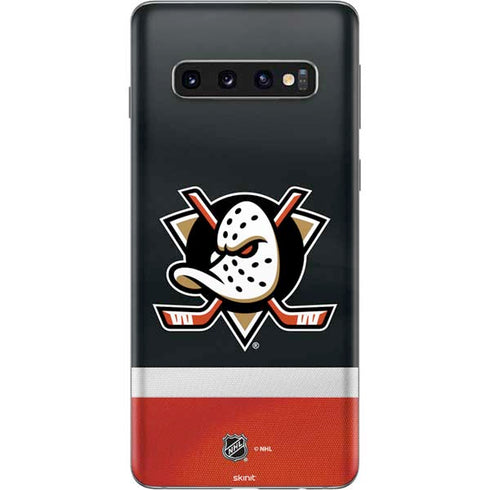 NHL Anaheim Ducks Jersey Galaxy S10 Skin