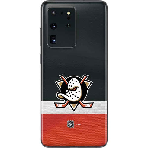 NHL Anaheim Ducks Jersey Galaxy S20 Ultra 5G Skin