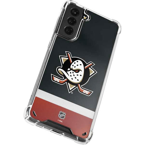 NHL Anaheim Ducks Jersey Galaxy S21 5G Clear Case