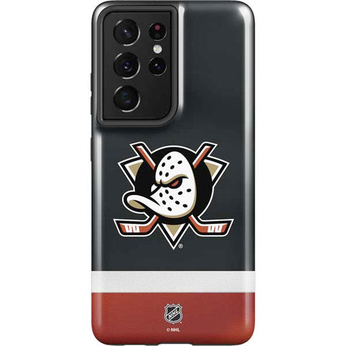 NHL Anaheim Ducks Jersey Galaxy S21 Ultra 5G Pro Case