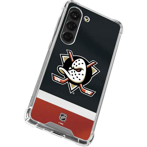 NHL Anaheim Ducks Jersey Galaxy S23 Clear Case