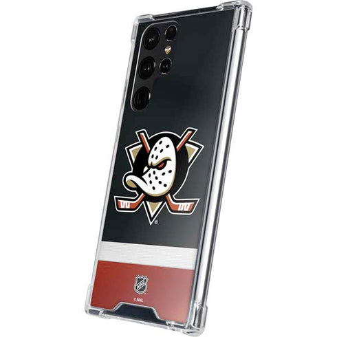 NHL Anaheim Ducks Jersey Galaxy S23 Ultra Clear Case
