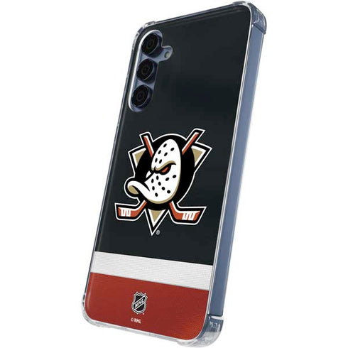 NHL Anaheim Ducks Jersey Galaxy S24 Clear Case