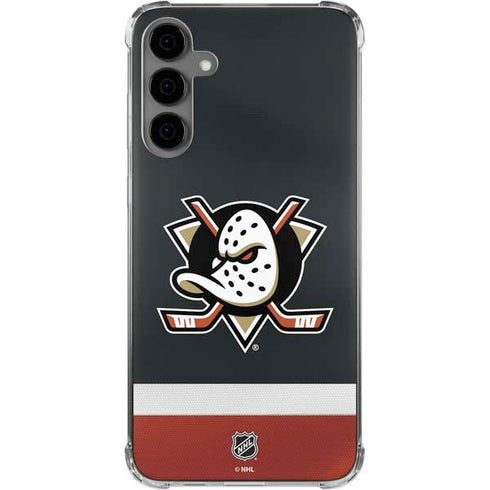 NHL Anaheim Ducks Jersey Galaxy S24 Plus Clear Case
