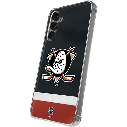 NHL Anaheim Ducks Jersey Galaxy S24 Plus Clear Case