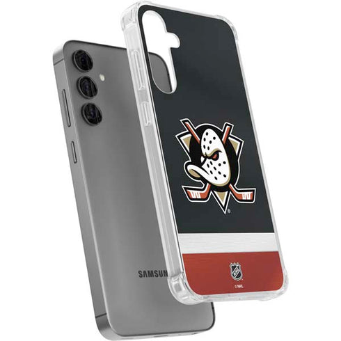 NHL Anaheim Ducks Jersey Galaxy S24 Plus Clear Case