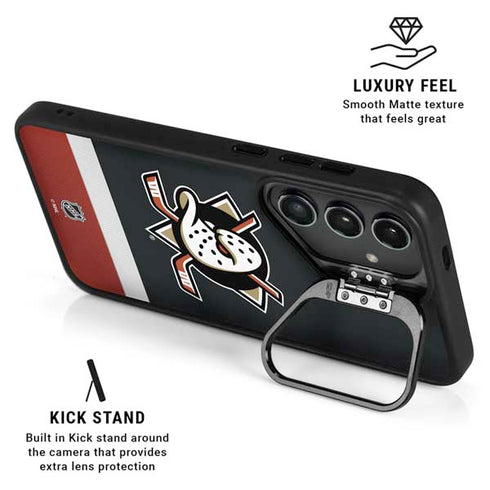 NHL Anaheim Ducks Jersey Galaxy S24 Plus Kickstand Case