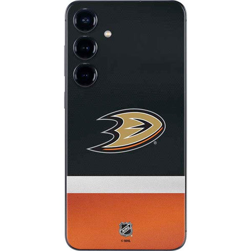 NHL Anaheim Ducks Jersey Galaxy S25 Plus Skin