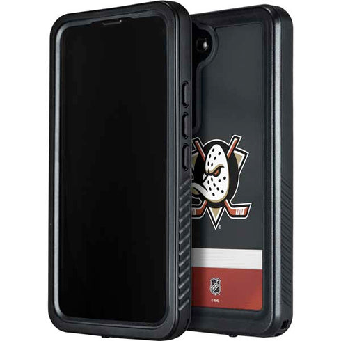 NHL Anaheim Ducks Jersey Galaxy S24 Plus Waterproof Case