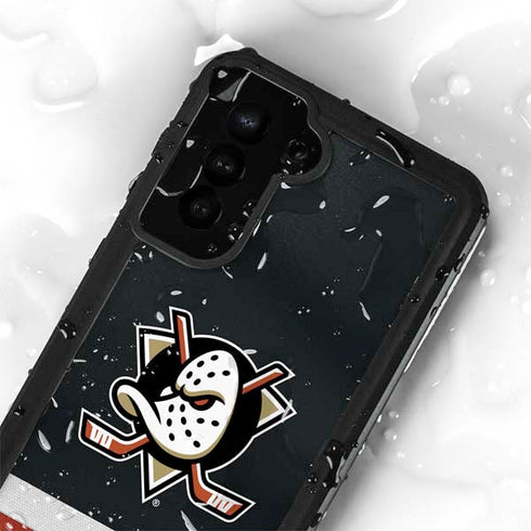 NHL Anaheim Ducks Jersey Galaxy S24 Plus Waterproof Case